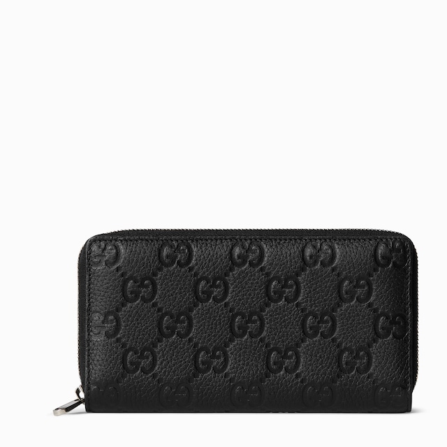 Gucci Imprint zip around wallet