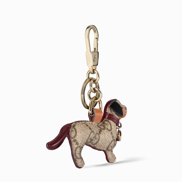 Dog-shaped bag charm