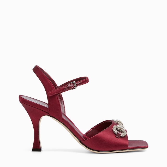 Women's sandal with crystal Horsebit