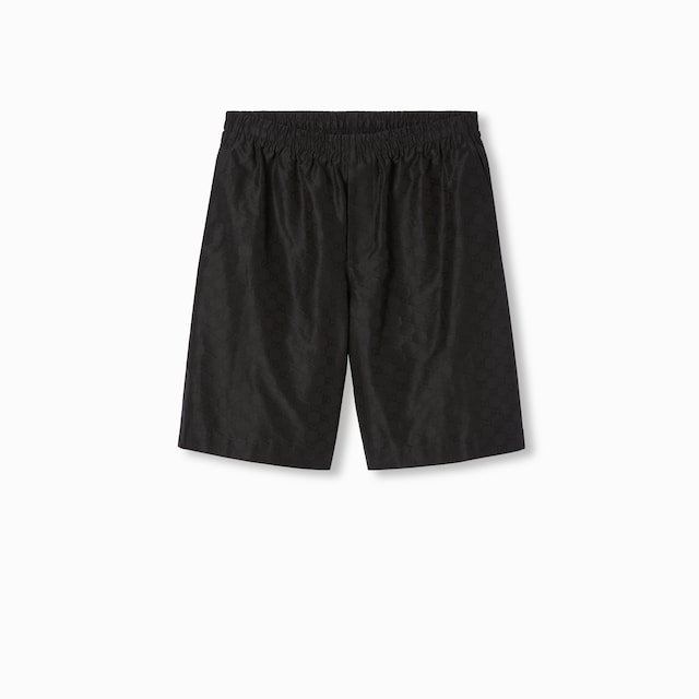 Short court en faille GG en coton et soie