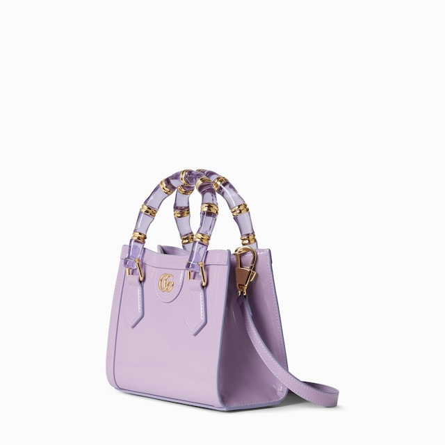 حقيبة اليد الكبيرة صغيرة الحجم بتقليم من جلد النعامة Gucci Diana