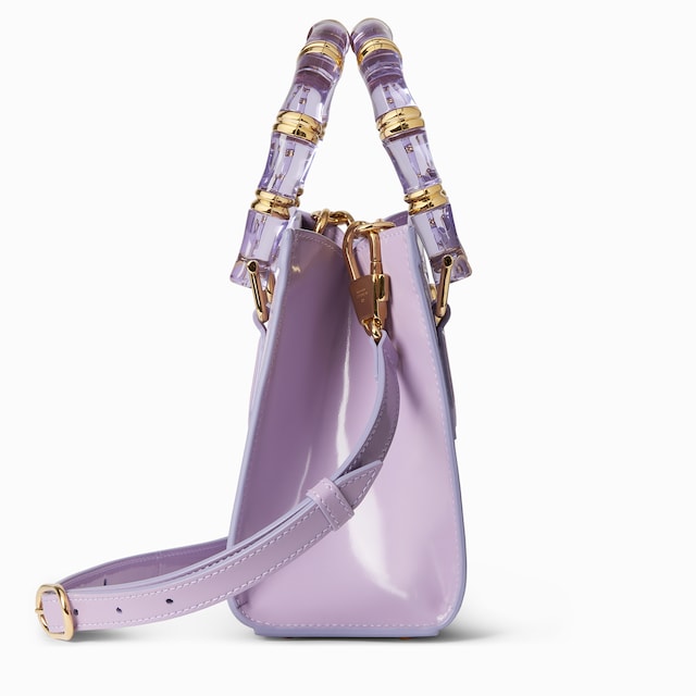 حقيبة اليد الكبيرة صغيرة الحجم بتقليم من جلد النعامة Gucci Diana