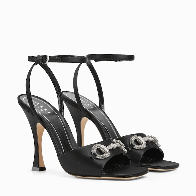 Women's sandal with crystal Horsebit
