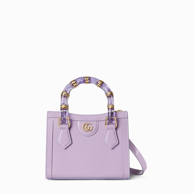 حقيبة اليد الكبيرة صغيرة الحجم بتقليم من جلد النعامة Gucci Diana
