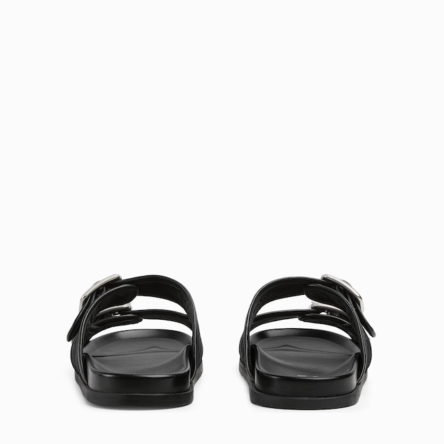 Men's slide sandal with buckles