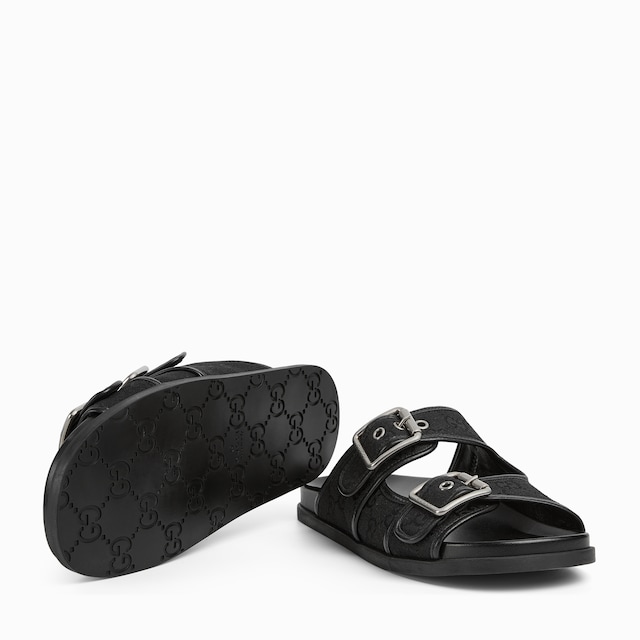 Men's slide sandal with buckles
