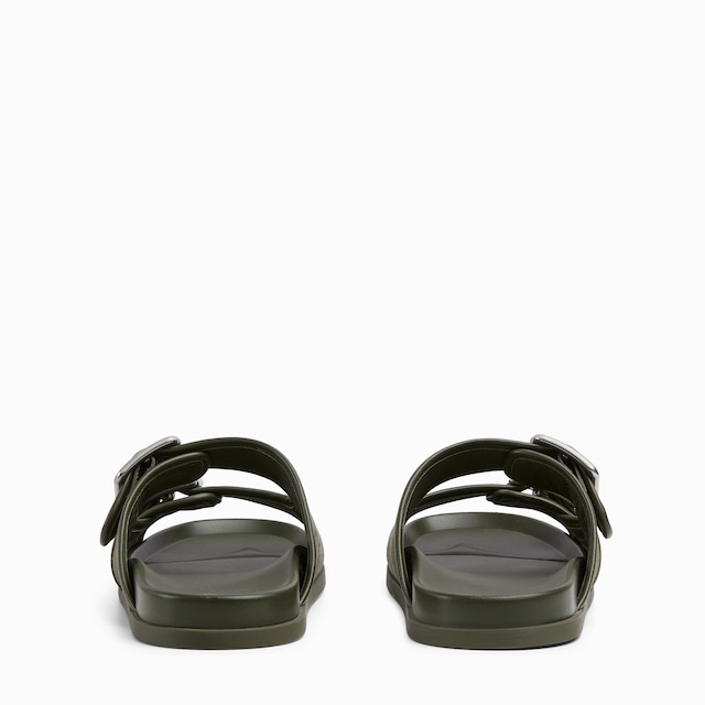 Men's slide sandal with buckles