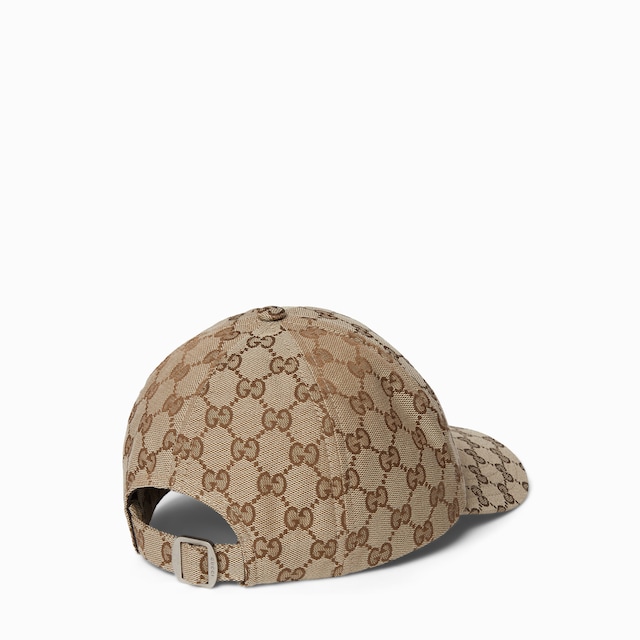 GG canvas baseball cap with print
