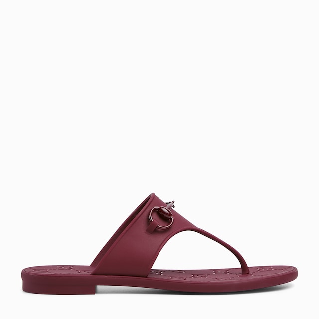 サンダル GUCCI RHEIN MULES GUCCI Rhein Horsebit Leather-Trimmed Canvas-Jacquard Mules