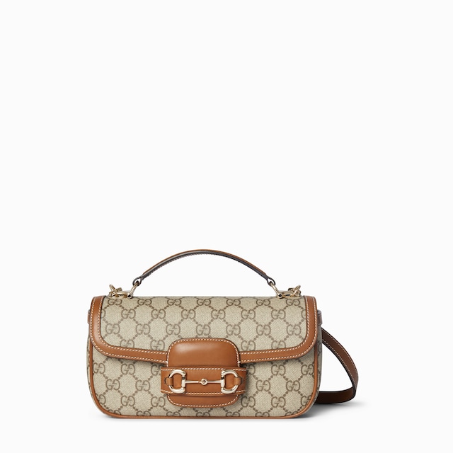 Bolsa con asa superior pequeña Gucci Horsebit 1955 Soft