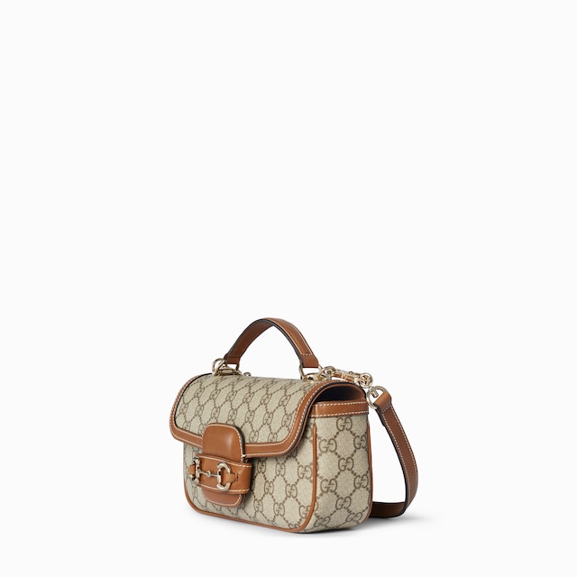Bolsa con asa superior pequeña Gucci Horsebit 1955 Soft