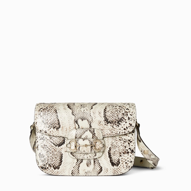 Gucci Horsebit 1955 python medium shoulder bag