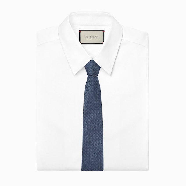 GG silk jacquard tie