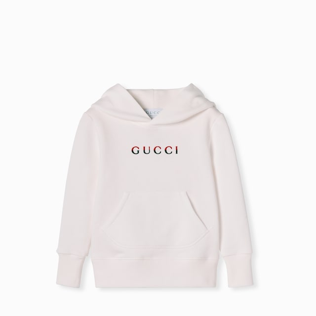 Children's hooded sweatshirt with embroidery