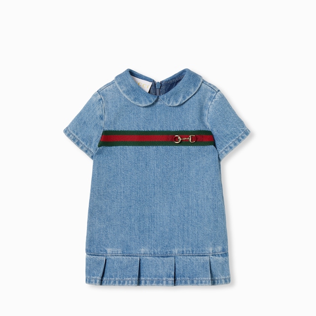 GUCCI★素敵！CADY SKY BLUE w CRYSTAL G LOGO DRESS Gucci Jacquard-Knit Cotton Mini Dress in Blue | Lyst