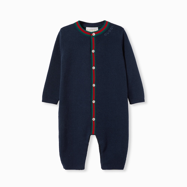 Baby cotton one-piece with embroidery