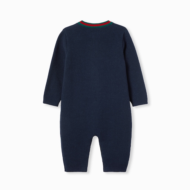 Baby cotton one-piece with embroidery