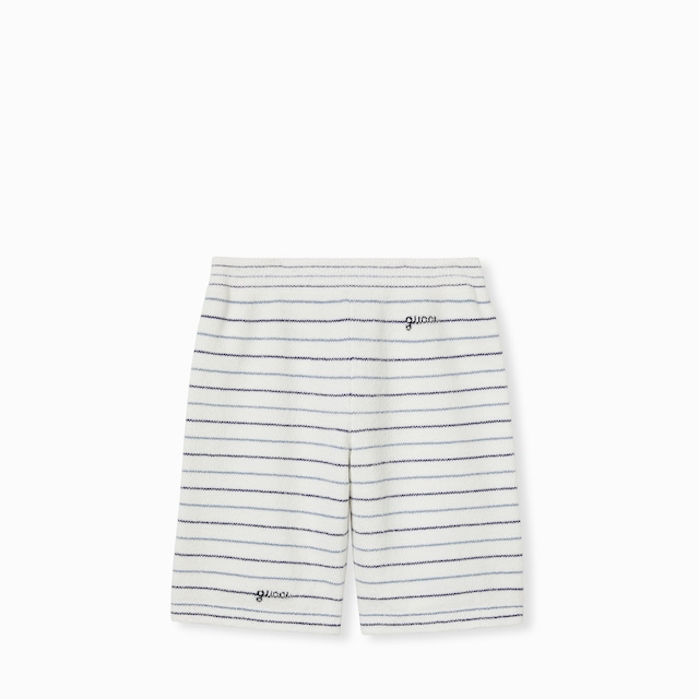Short infantil de algodón a rayas