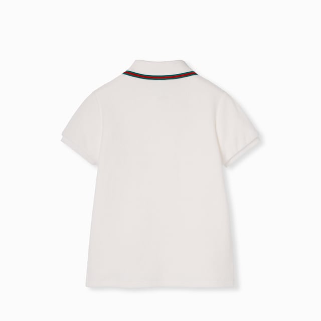 Children's cotton polo shirt with Web