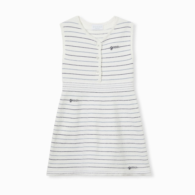 Children's striped cotton dress