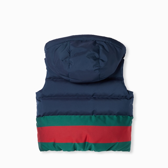 Children's padded nylon vest with Web