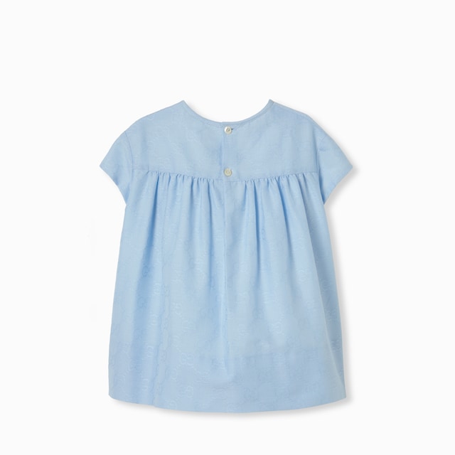 Baby GG cotton dress with Web