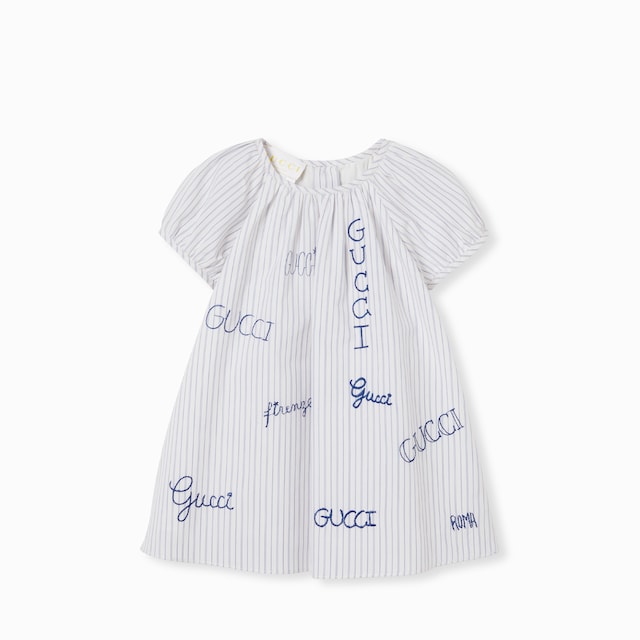 Baby embroidered muslin dress