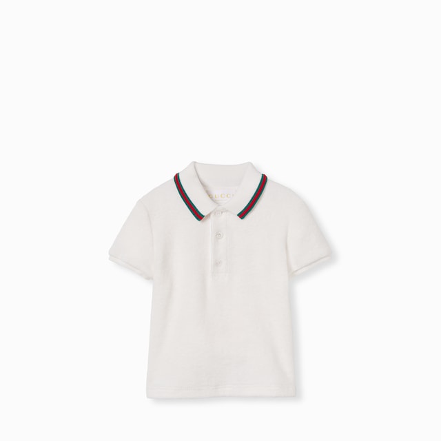 Baby cotton polo shirt with Web