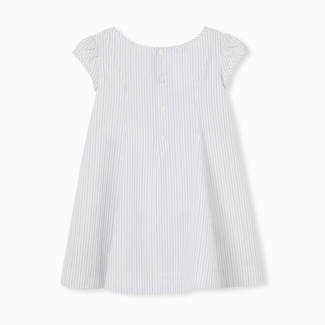 Children's embroidered muslin dress