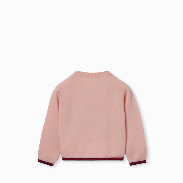 Baby wool cardigan with Web
