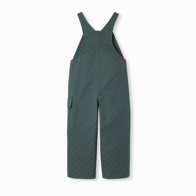 Peto infantil de gabardina de algodón con GG
