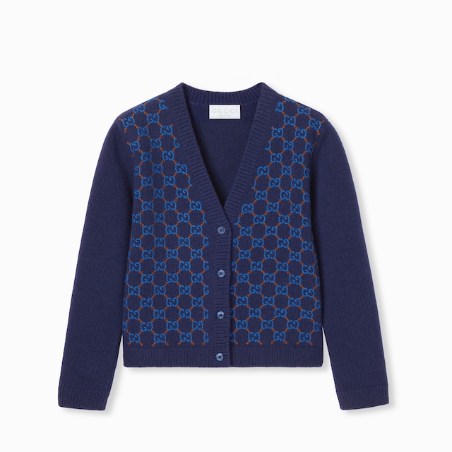 Children's wool cardigan with embroidery