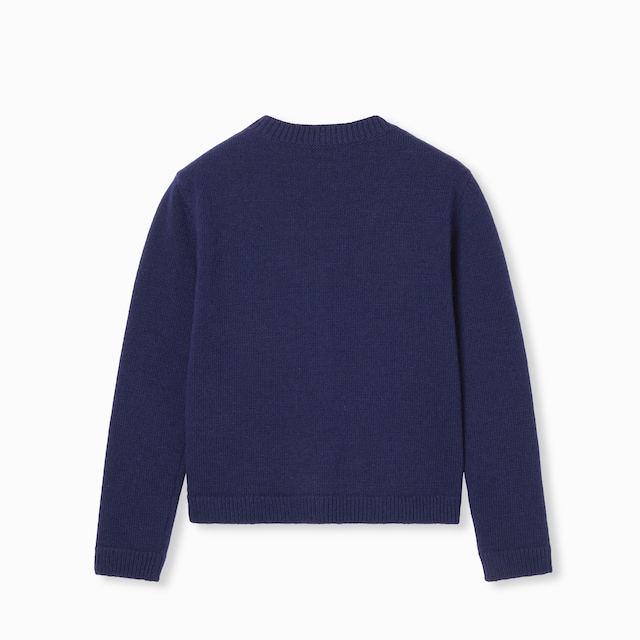 Children's wool cardigan with embroidery