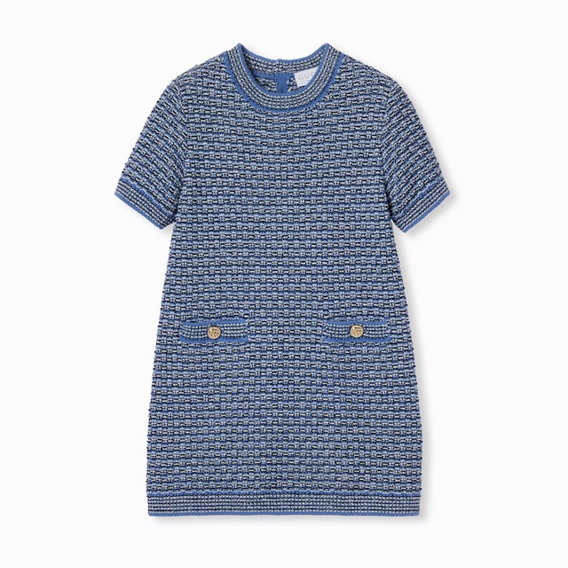 Children's wool bouclé dress