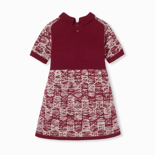 Children's GG wool jacquard dress