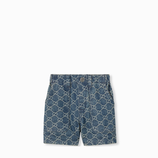 Baby GG denim shorts