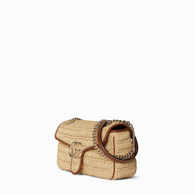 Sac à épaule tissé GG Marmont moyen format