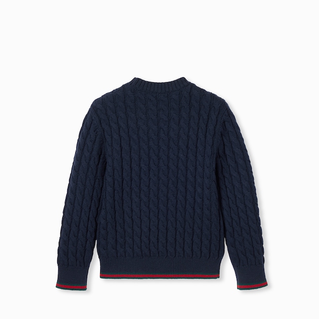 Children's wool sweater with Web