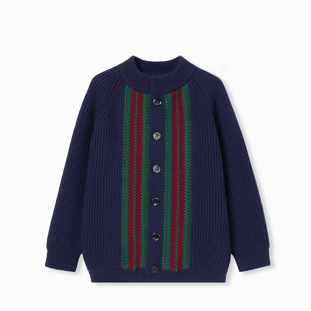 Children's wool cardigan with Web