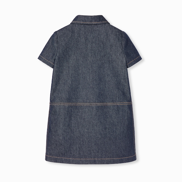 Children's denim dress with Horsebit