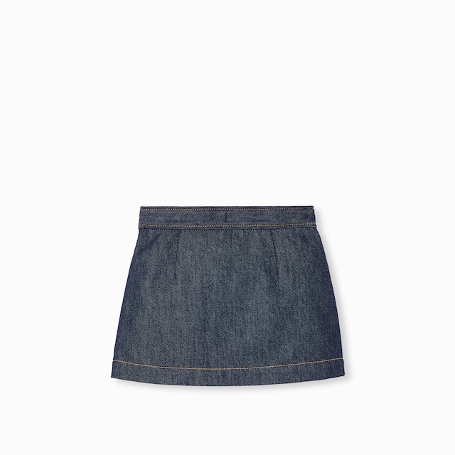 Children's denim skirt with Horsebit