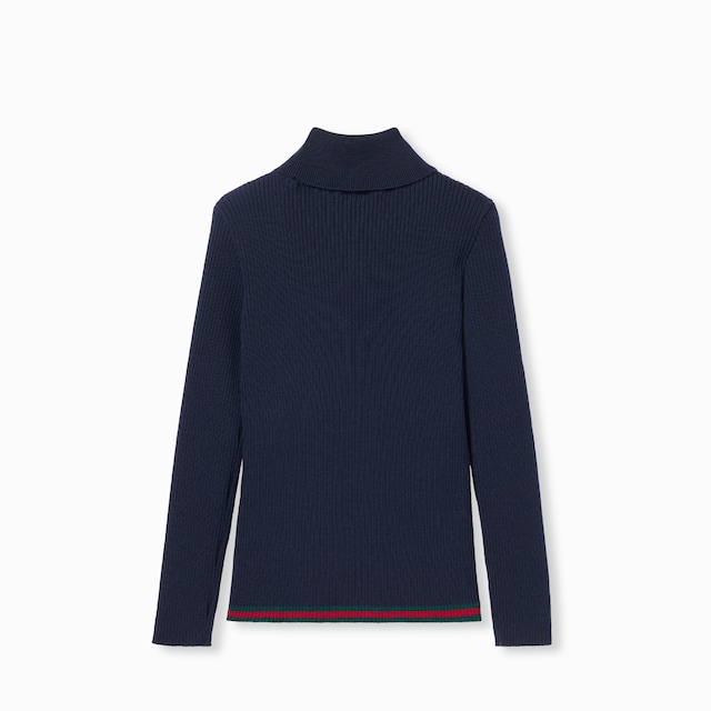 Children's ribbed wool sweater