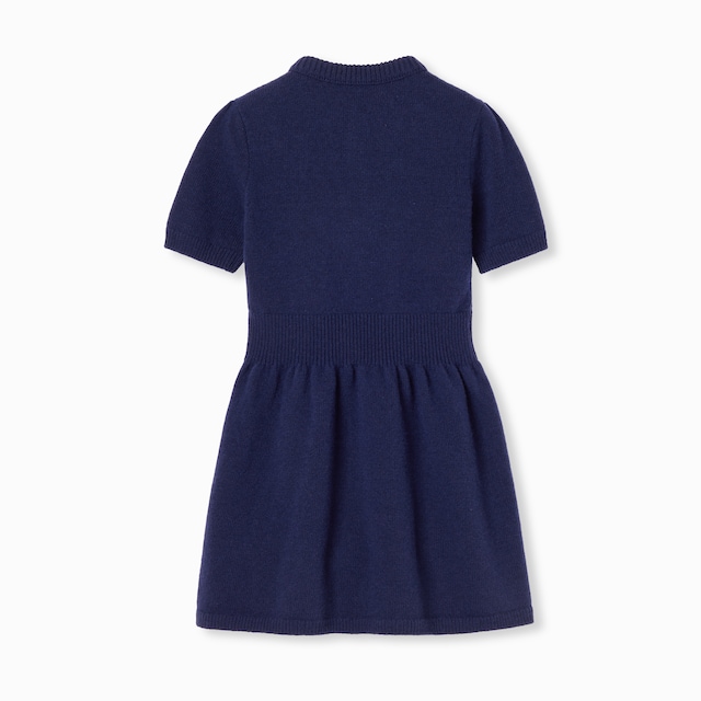 Children's wool dress with embroidery