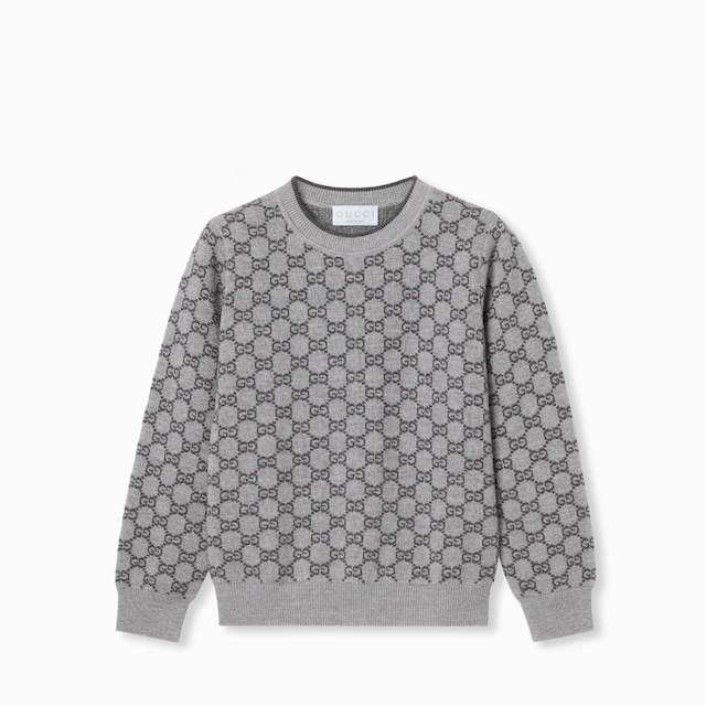 Children's GG wool jacquard sweater