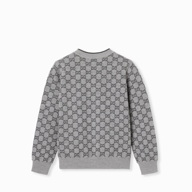 Children's GG wool jacquard sweater