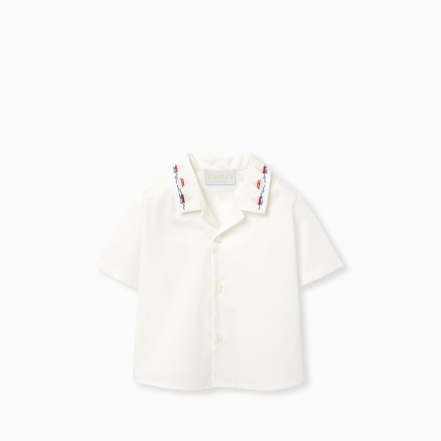 Baby cotton shirt with embroidery