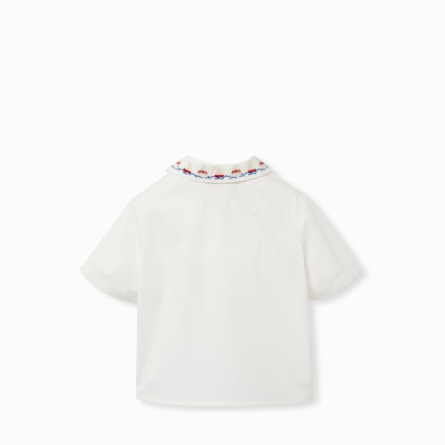 Baby cotton shirt with embroidery