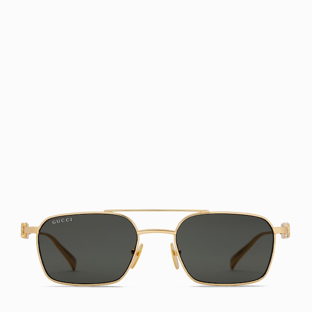 Rectangular frame sunglasses
