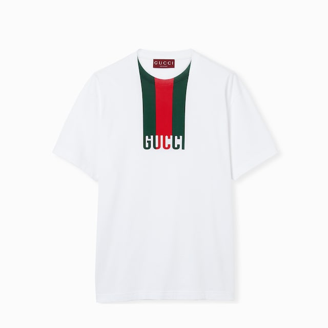 プリント コットンジャージー Tシャツ