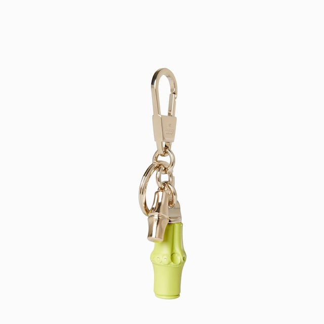 Keychain with bamboo details